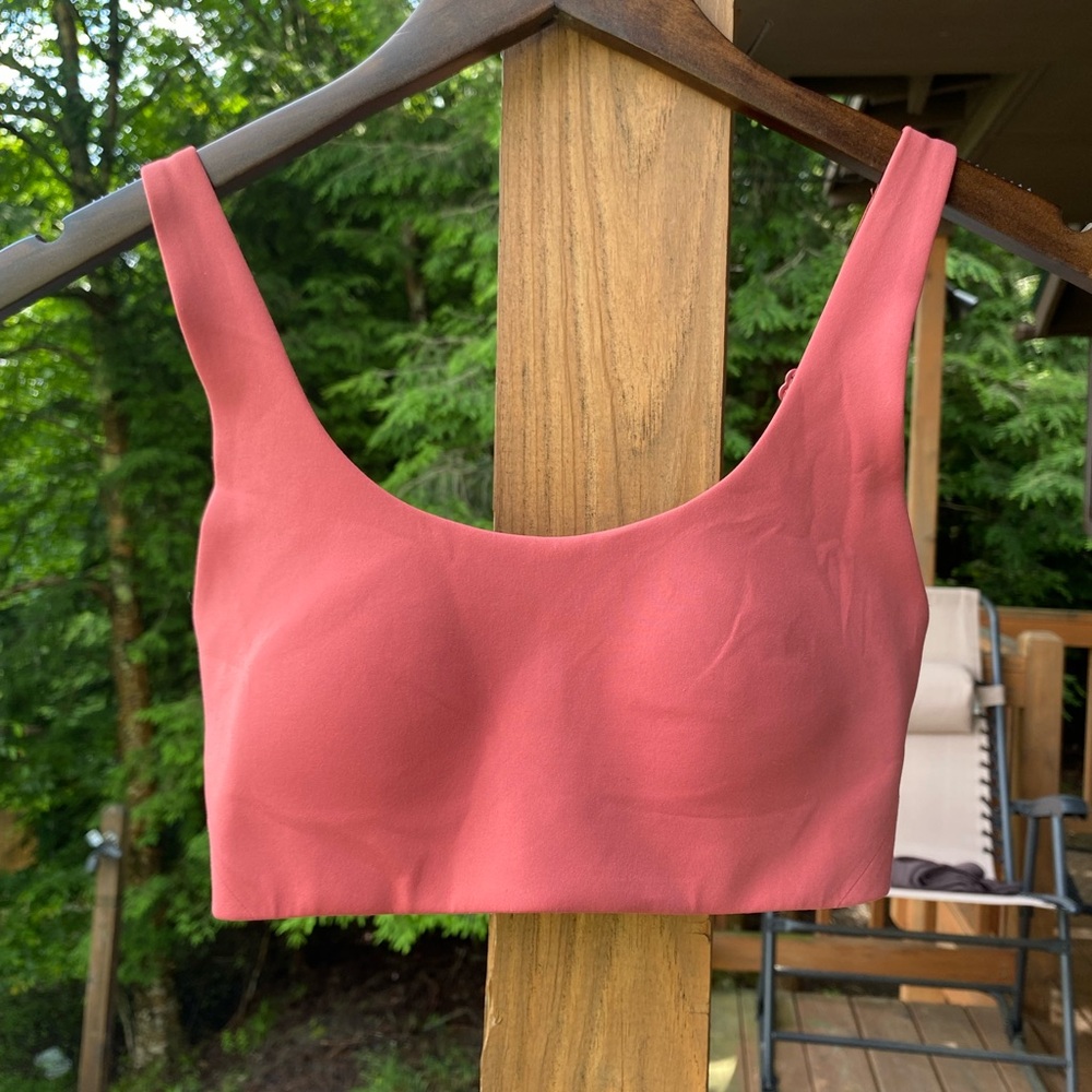 Lululemon In Alignment Bra with Straight Straps Size 4 a/b pink